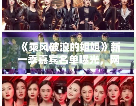 《乘风破浪的姐姐》新一季嘉宾名单曝光，网友：期待姐姐们的表现